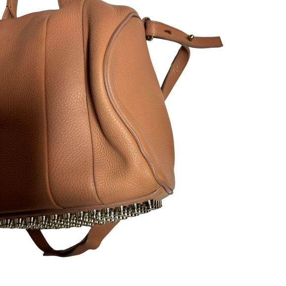 Alexander Wang Rocco Dumbo Studded Duffle Bag Blush Leather Satchel handbag - Picture 6 of 16